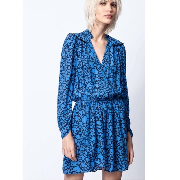 Zadig & Voltaire Dresses & Skirts - Zadig & Voltaire Reveal Print Coeur Heart Print Mini Dress